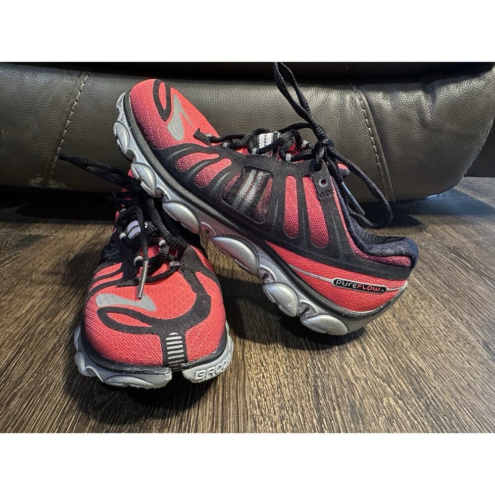 Women’s Brooks Pureflow 2 Pink & Black Lightweight Running Shoes Sz 7.5 M